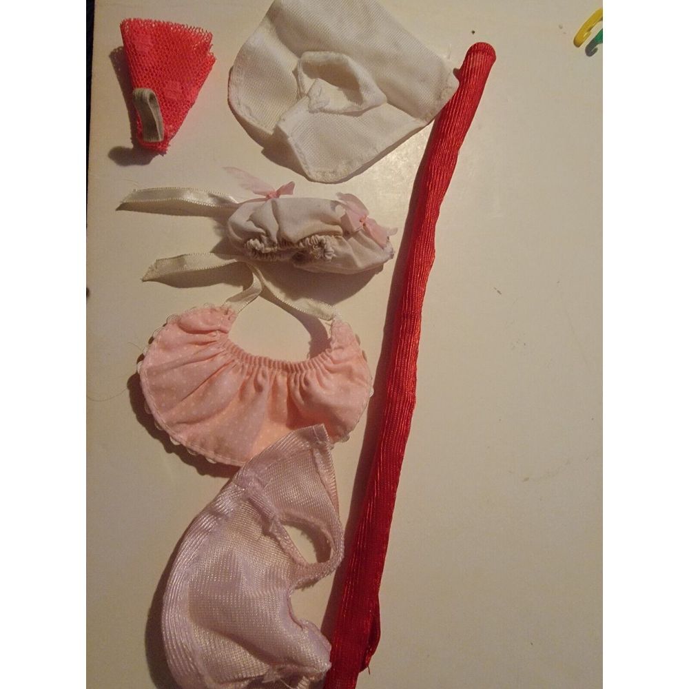 Vintage Lot Of 5+ Barbie Doll Miscellaneous Accessories Fabric Clothing